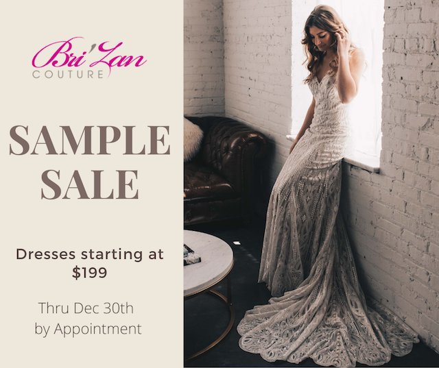 Sample Sale Gowns on Sale Thru Dec 30th, 2020. Mobile Image