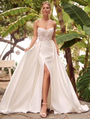 Rebecca Ingram Style #TWYLA #1 Ivory (gown with Natural Illusion) thumbnail